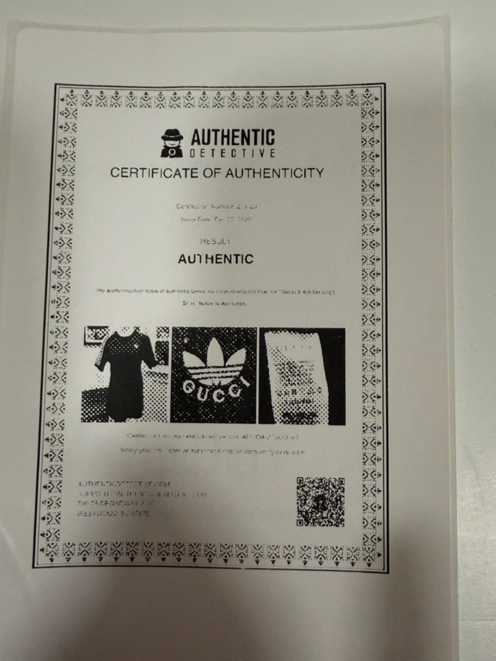 Gucci  x Adidas Red Ribbed Short-Sleeve Knit Top with Green Trim - with COA - Picture 5 of 5